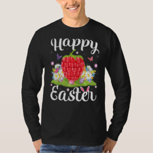 Raspberry Easter Egg Hunting Floral Raspberry East T-Shirt