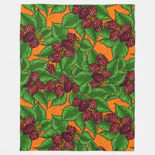 Raspberry Fleece Blanket (Front)