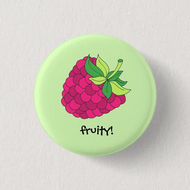 Raspberry Fruit 3 Cm Round Badge (Front)