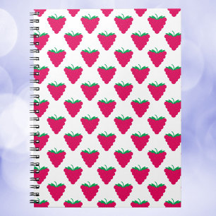 Raspberry Fruit Berry Pattern Notebook