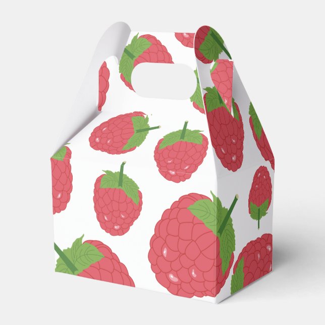 Raspberry Fruit Design Favour Box (Front Side)