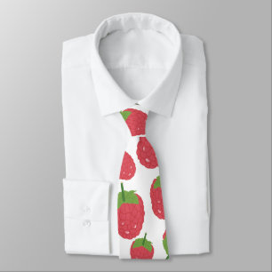 Raspberry Fruit Design Tie
