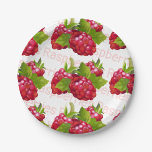 Raspberry Fruit Paper Plate