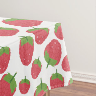 Raspberry Fruit Summer Pattern Design Tablecloth