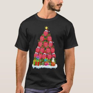 Raspberry Fruit Xmas Holiday Raspberry Christmas T-Shirt