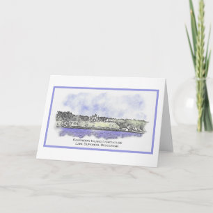 Raspberry Island Lighthouse 2024 Notecard