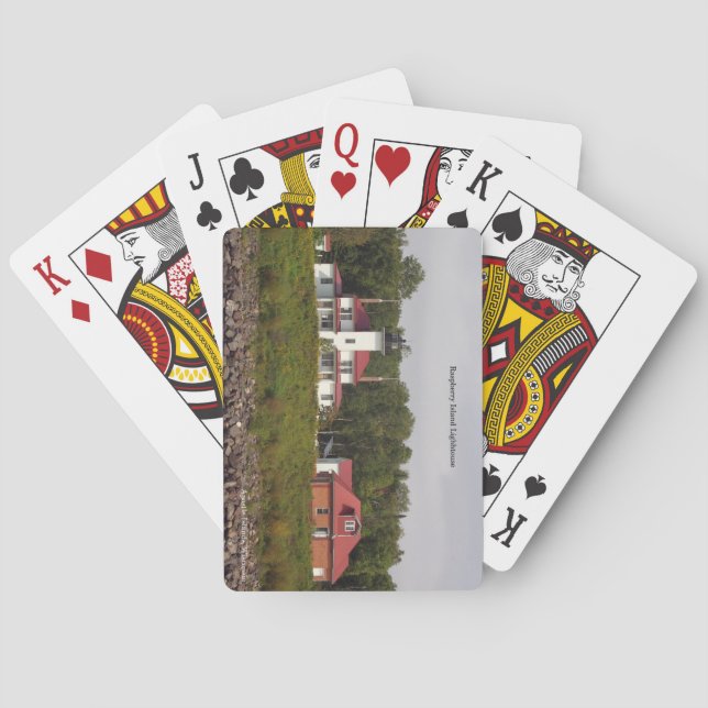 Raspberry Island Lighthouse 2 build playing cards (Back)