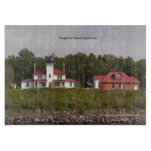 Raspberry Island Lighthouse cutting board