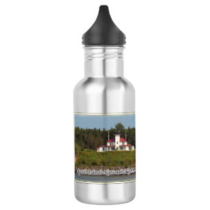 Raspberry Island Lighthouse water bottle