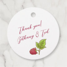 Raspberry Jam Favour Tag