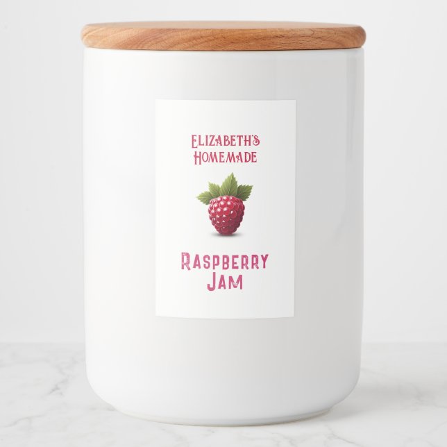 Raspberry Jam Food Label (Front)