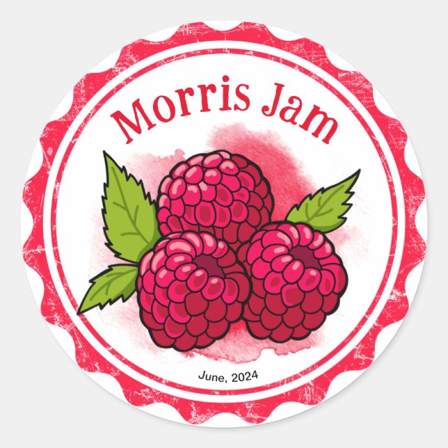 Raspberry Jam label (Front)