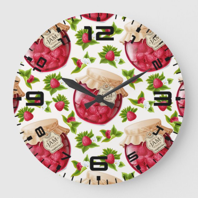 Raspberry Jam Large Clock (Front)