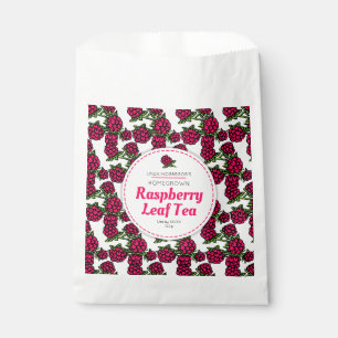 Raspberry leaf tea favour bags