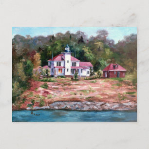 Raspberry Lighthouse Postcard