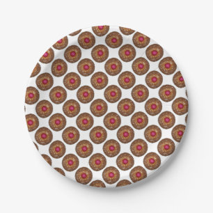Raspberry Linzer Torte Austrian Christmas Cookie Paper Plate