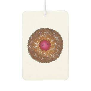 Raspberry Linzer Torte Christmas Cookie Baking Car Air Freshener