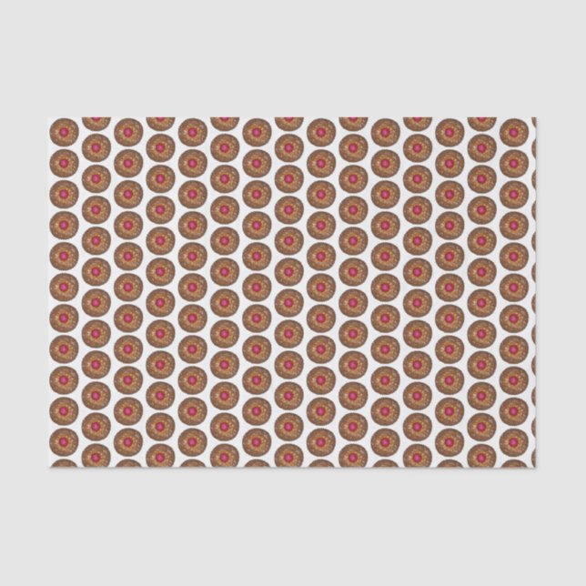 Raspberry Linzer Torte Christmas Cookie Holiday Tissue Paper (Front)