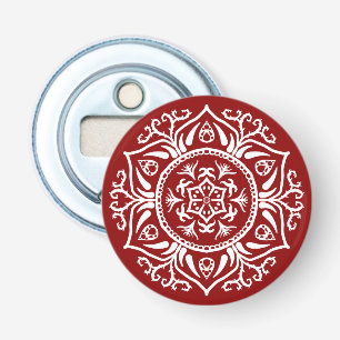 Raspberry Mandala Bottle Opener
