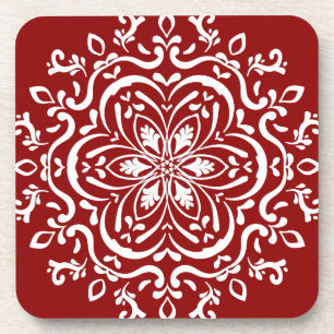 Raspberry Mandala Coaster