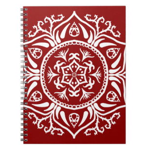 Raspberry Mandala Notebook
