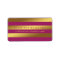 Raspberry Modern Faux Gold Foil Stripes