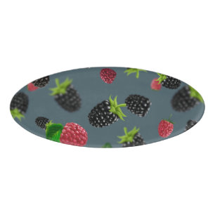 Raspberry Pattern 2 Name Tag