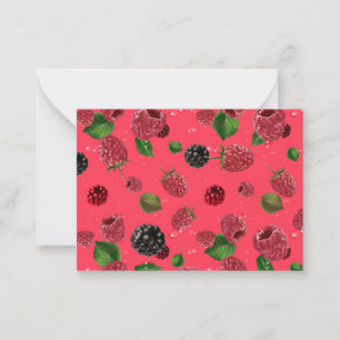 Raspberry Pattern Card