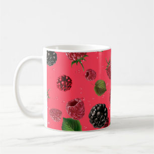 Raspberry Pattern Coffee Mug
