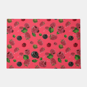Raspberry Pattern Doormat