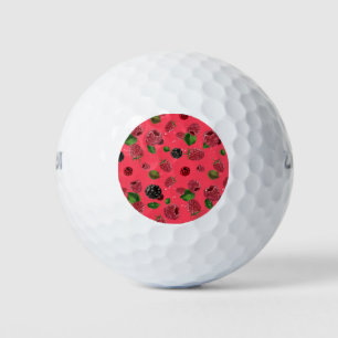 Raspberry Pattern Golf Balls