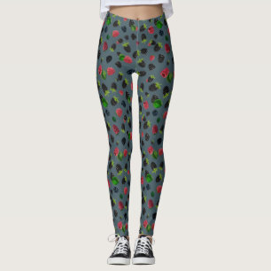 Raspberry Pattern Leggings
