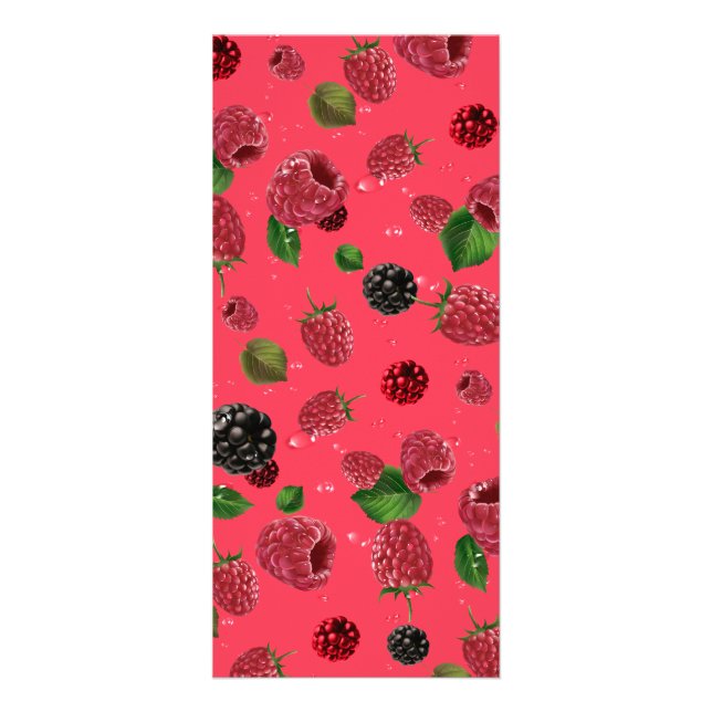 Raspberry Pattern Rack Card (Front)