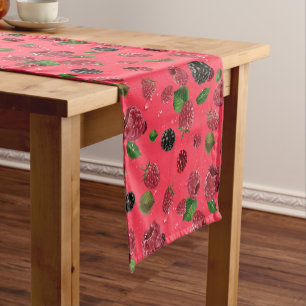 Raspberry Pattern Short Table Runner