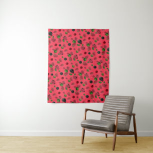 Raspberry Pattern Tapestry