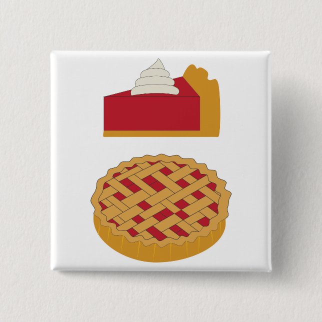 Raspberry Pie 15 Cm Square Badge (Front)
