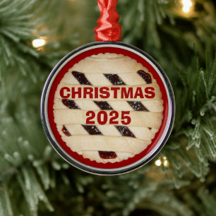 Raspberry Pie/Tart Christmas Ornament