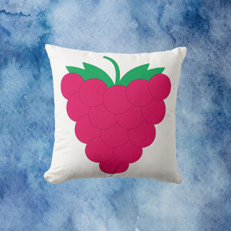 Raspberry Pink Fruit Berry Cushion
