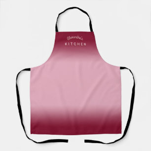 Raspberry Pink Ombre Apron