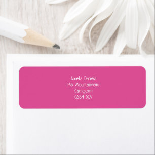 Raspberry Pink & White Modern Wedding Return