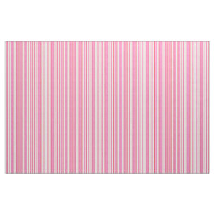 RASPBERRY PINK & WHITE STRIPES FABRIC