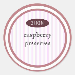 Raspberry preserves food label