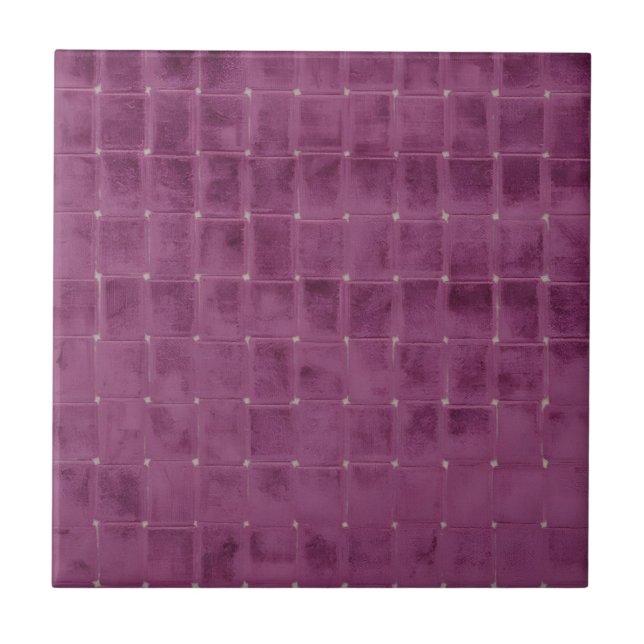 raspberry purple chequered tiles (Front)