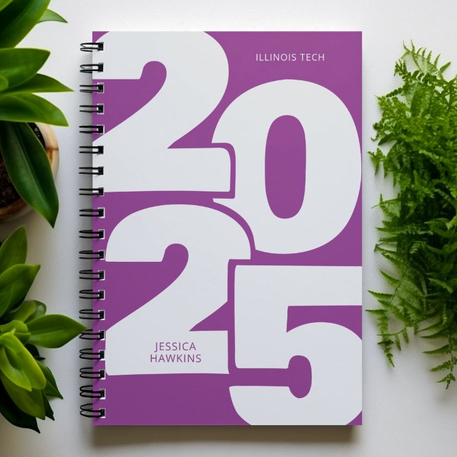 Raspberry Purple Overlapped Year Spiral Weekly Planner (Creator Uploaded)