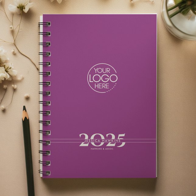 Raspberry Purple Overlapping Text Logo Weekly Planner (Creator Uploaded)