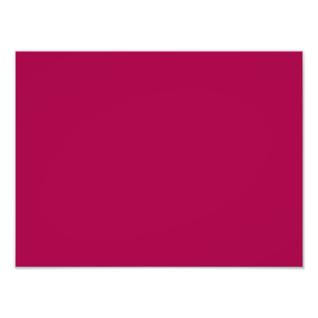 Raspberry Red Pink Solid Trend Colour Background Photo Print (Front)