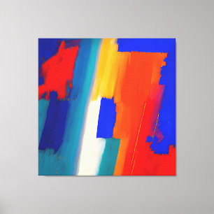 "Raspberry Rhapsody" Abstract Art Canvas Print