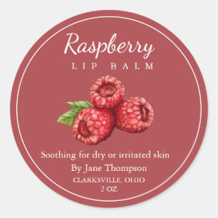 Raspberry Salve / balm Label