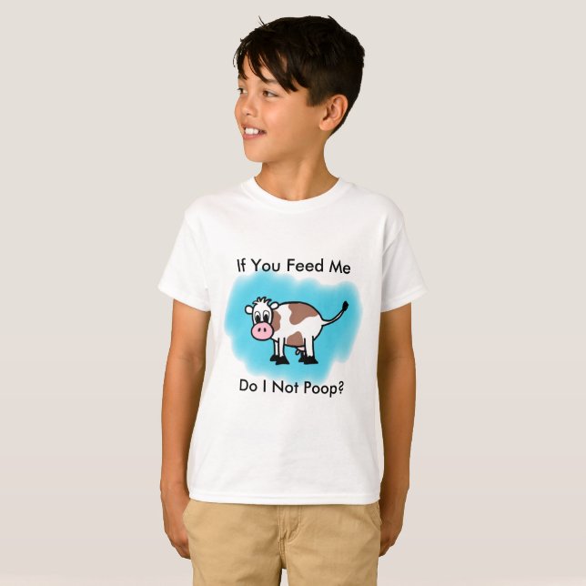 Raspberry Sassafras "Do I Not Poop?" Kid's Tee (Front Full)