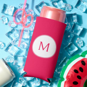 Raspberry Seltzer Can Cooler